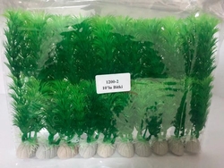 1200-6 Plastik Akvaryum Bitkisi Yeşil 20 cm 10 lu