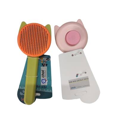 Chat Kulaklı Basmalı Kedi&Köpek Fırçası - 2