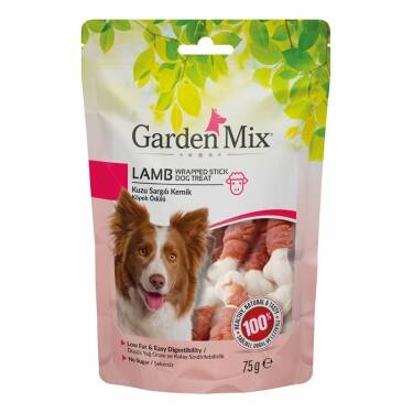 8907-Gardenmix Kuzu Sargılı Kemik Köpek Ödül 75gr