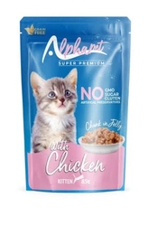 Alpha - Alpha Tavuklu Jöleli Yavru Kedi Pouch 85gr*24 lü