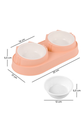 Shippo-002-1520 Kulaklı İkili Mama Kabı - Thumbnail