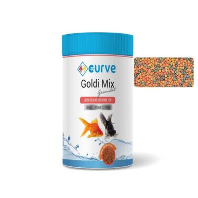 Curve Gold Mix Granül Japon Balık Yemi 100 ml - 1