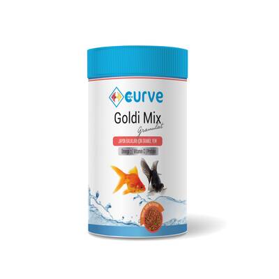 Curve Gold Mix Granül Japon Balık Yemi 100 ml - 2