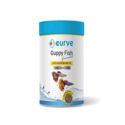 New Curve - Curve Guppy Fish Granül Lepistes Balık Yemi 100 ml