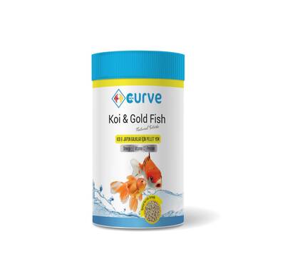 Curve Koi&Gold Fish Naturel Pond Balık Yemi 1000 ml (100 gr) - 1