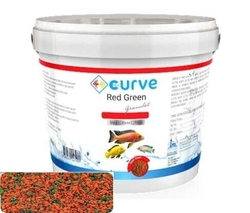New Curve - Curve Red Green Granül Balık Yemi Kova 3kg