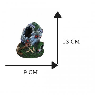 D235 Dik Anforalı Fıçı Akvaryum Dekor (10*9*13 cm) - 1