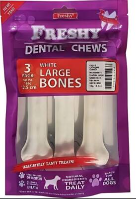 Freshy Dental Chews Kemik 12,5 cm 3 lü - 1