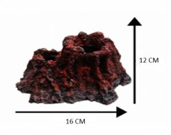 D367 Volkanik Ada Orta Akvaryum Dekoru