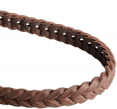 Deri Yaylı Örgü Uzatma Tasma 90 cm - 2