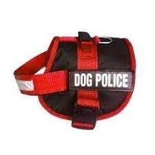  - Dog Police Sırt Tasması Küçük Kırmızı 43 cm