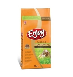 Enjoy - Enjoy Renkli Tanecik Kedi Maması 15kg