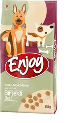 Enjoy - Enjoy Biftekli Köpek Maması 15 kg