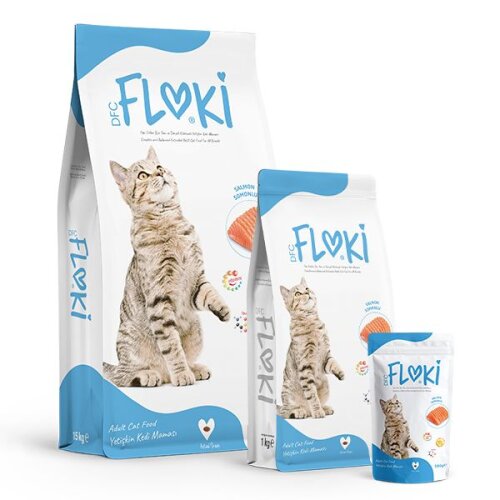 Floki Yetişkin Kedi Maması Somonlu 1 kg