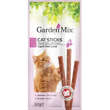 Gardenmix Ciğerli Kedi Stick Ödül 3*5g 