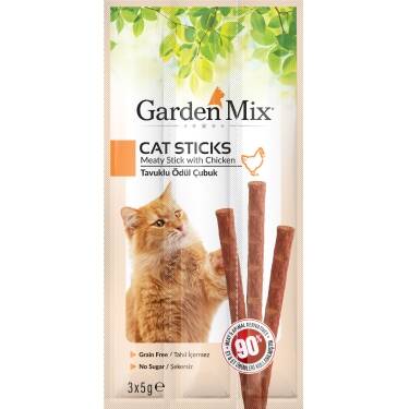 Gardenmix Tavuklu Kedi Stick Ödül 3*5g 