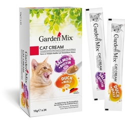 Gardenmix - Gardenmix XXL Somon&Ördek Kedi Kreması 24*15gr