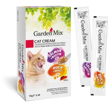 Gardenmix XXL Somon&Ördek Kedi Kreması 24*15gr