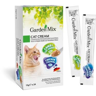 Gardenmix XXL Tavuk&Kuzu Kedi Kreması 24*15gr