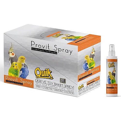 Quik Kuş Tüy Bakım Spreyi 50ml 12li