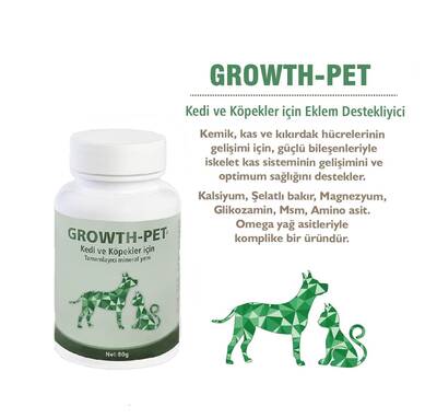 Growth-Pet Kedi Köpekler İçin Eklem Destekleyici Yem - 1