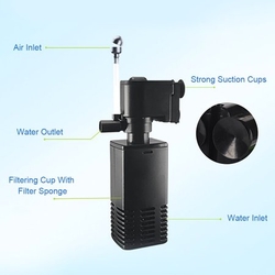 JINGYE - Jingye JY-400F Akvaryum İç Filtre (4w-400lh)