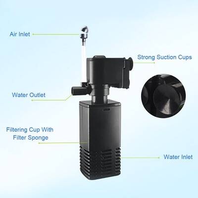Jingye JY-500F Akvaryum İç Filtre (6w-500lh)