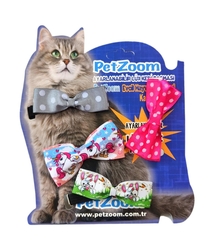 Pet Zoom - Kedi&Köpek Papyonlu Tasma 4 lü