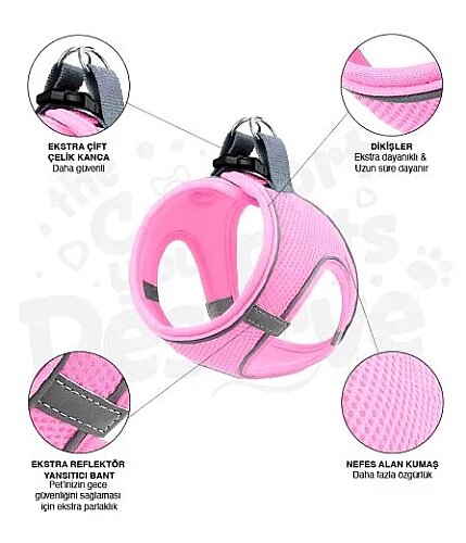 Mita Kedi&Köpek Göğüs Tasması 6 lı(MİX) - 2