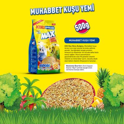 Kiki Ballı Muhabbet Kuş Yemi 500g 12 li