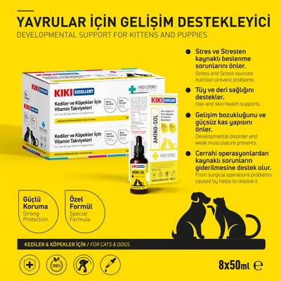 Kiki Kedi&Köpek Aminosol Şurup 50ml