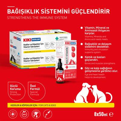 Kiki Kedi&Köpek Multivitamin Şurup 50ml 