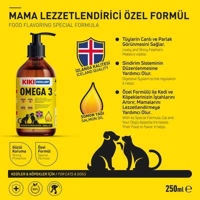 Kiki Omega-3 Kedi&Köpek Vitamini 250ml