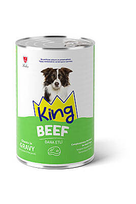 King Sos Dana Etli Köpek Konservesi 400gr*12li - 1