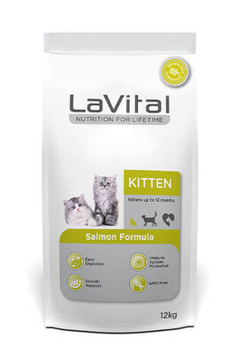 Lavital Somonlu Yavru Kedi Maması 12 kg - 1