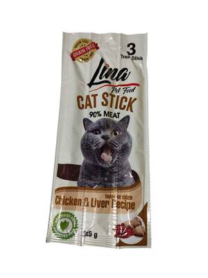 Lina Tavuk&Ciğerli Kedi Stick Ödül 3*5gr - 1