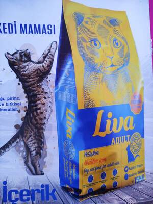 Liva Somonlu Yetişkin Kedi Maması 15 kg - 1