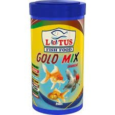 Lotus - Lotus Gold Mix Granul Japon Balık Yemi 100ml
