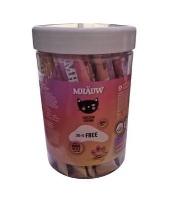 Mhauw Multi Vitaminli Tavuklu Kedi Ödül 15gr*30 lu Kavanoz - 1