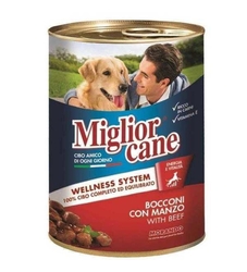 Migliorgatto Biftek Parçalı Köpek Konserve 24*405gr