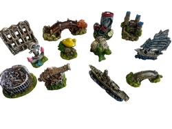 K-110 Karışık Akvaryum Dekoru 12 li