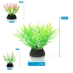 Curve - Mini Plastik Akvaryum Bitkisi(210) 10 lu