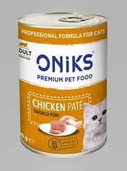 Oniks Tavuklu Püre Kedi Yaş Maması 400 gr 12 li