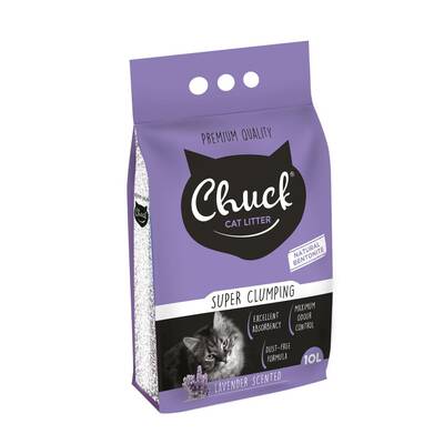 Chuck Kedi Kumu Kalın 10 lt Lavanta - 1