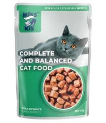 Miss Kis - Miss Kis Ördekli Yetişkin Pouch Yaş Mama 24*100gr