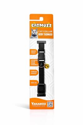 Zilli Kedi Boyun Tasması Siyah - 1