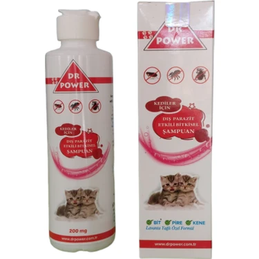 Pover Time Dış Parazit Etkili Kedi Şampuanı 200 mg