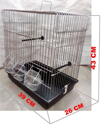 Joyful C521 Kanarya Çekmecesiz Kafes(39*26*43) 4lü