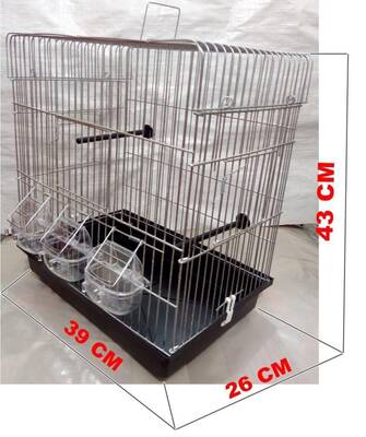 Joyful C521 Kanarya Çekmecesiz Kafes(39*26*43) 4lü - 1