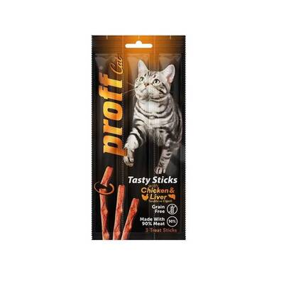 Proff Cat Tavuk ve Ciğerli Çubuk Kedi Ödül 3*5gr - 1